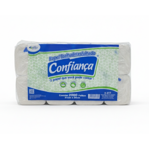 PAPEL TOALHA INTERFOLHA CONFIANÇA 2000FLS 100% CELULOSE
